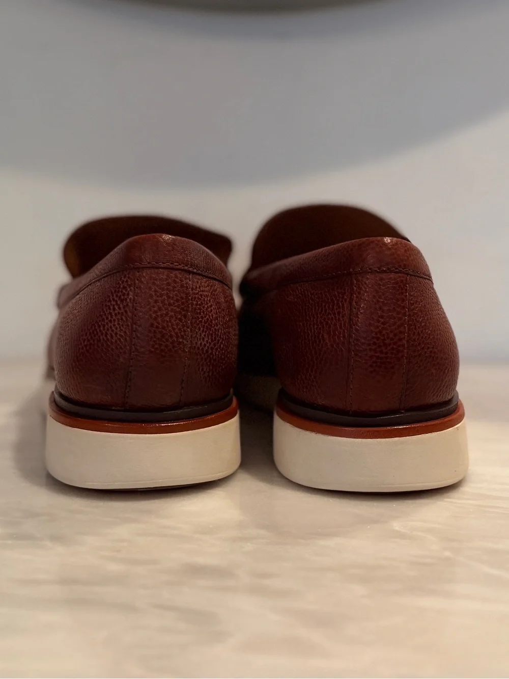 Allen Edmonds Carson Venetian Loafers Men’s 12 EEE Chili Leather Hybrid Slip-On